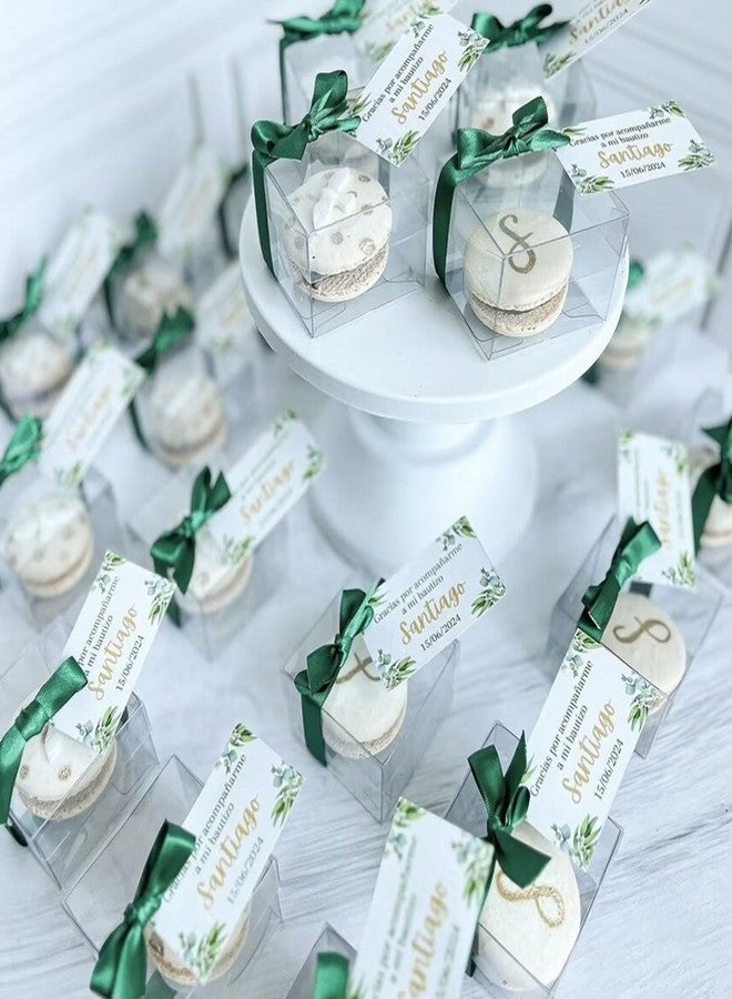 SLShePack 50 Pack Small Clear Boxes Single Chocolate Covered Ore Boxes Macaron Boxes Party Favor Box for Candy Christmas Birthday Wedding (2.17"×2.17"×1.39") - Image 5
